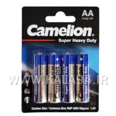 باطری Camelion قلمی / پک کارتی 4 تایی / AA / 1.5V